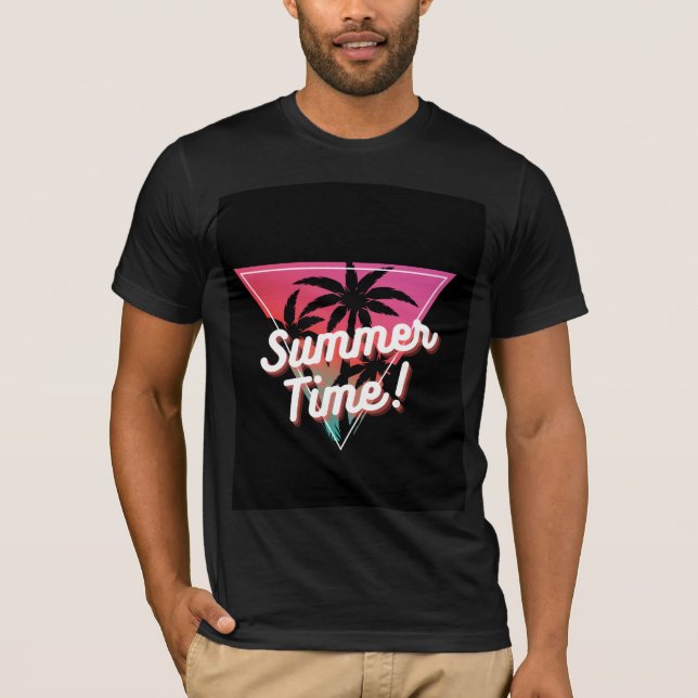 Camiseta de Verão na Moda para Homens (Frente)