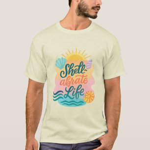 Camiseta de Verão para Estilo de Vida em Praia e O
