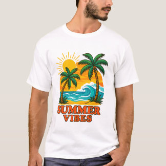 Camiseta De Verão Para Sol, Vento E Praia