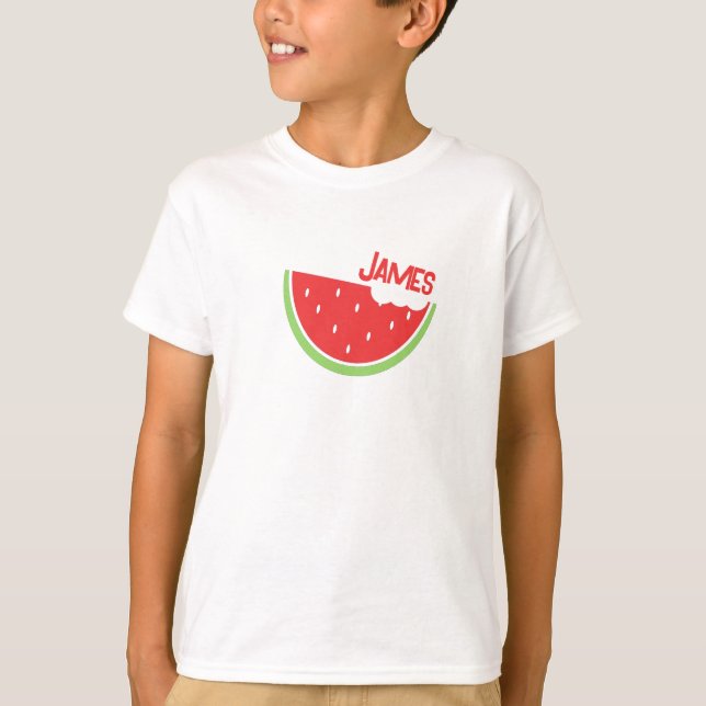 Camiseta de Verão Personalizada de Melancia (Frente)