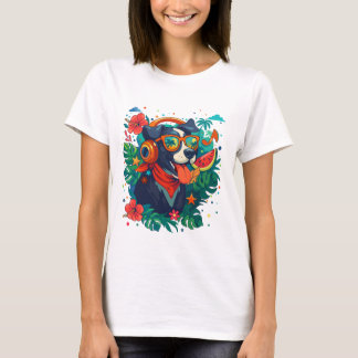 Camiseta de Verão Tropical