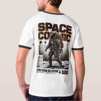 Camiseta de Vetor de Astronauta de Estilo Industri