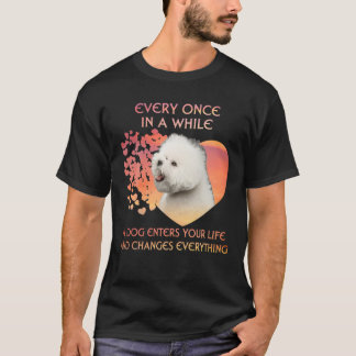 Camiseta De Vez Em Quando Um Bichon Frise Entra Em Você Li