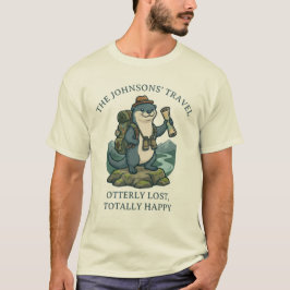 Camiseta de Viagem de Aventura de Lontra Divertida