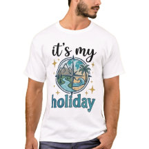 Camiseta de Viagem de Aventura Retro 'É Meu Feriad