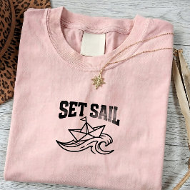 Camiseta de Viagem de Barco Vintage