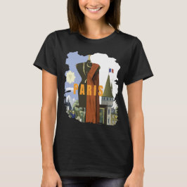 Camiseta de Viagem de Moda da Torre Eiffel de Pari