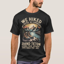 Camiseta de Viagem em Família Grand Teton – Nome P
