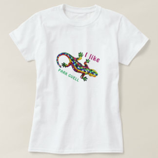 Camiseta de Viagem Eu Amo PARK GUELL. camiseta pre