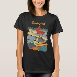 Camiseta de Viagem Retro da Cidade de Leningrado R