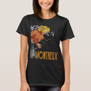 Camiseta de Viagem Retro do Castelo de Montreux no