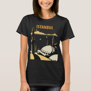Camiseta de Viagem Retro Mesquita Istambul Turquia