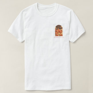 Camiseta de Viagem Retro Vintage Marrakech Marroco