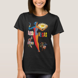 Camiseta de Viagem Showgirl do Cassino de Las Vega