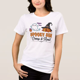 Camiseta de Vibração de Halloween Fofo – Espíritos