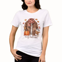 Camiseta de Vibrações Aconchegantes de Outono – Es