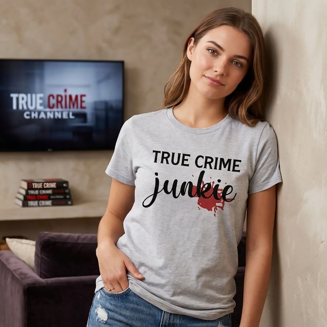 Camiseta de Viciado em Crimes Reais (Criador carregado)