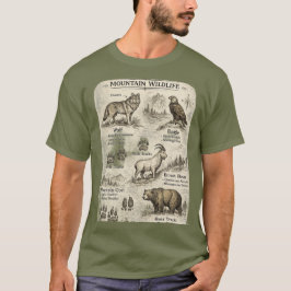 Camiseta de Vida Selvagem da Montanha