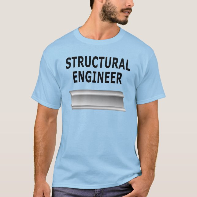 Camiseta de Viga de Engenheiro Estrutural (Frente)