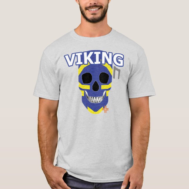 Camiseta de Viking HANDSKULL básico B2 (Frente)