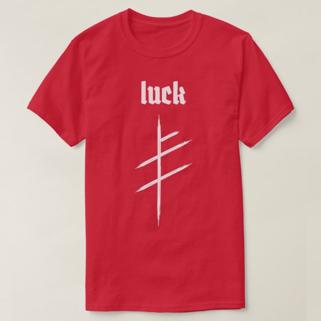 Camiseta de Viking Runks LUCK (Frente do Design)