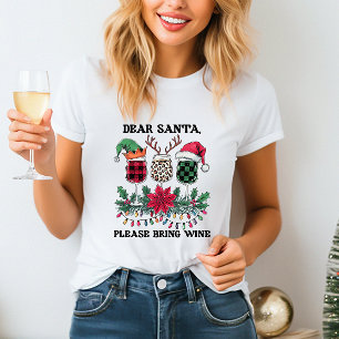 Camiseta de vinho de Natal