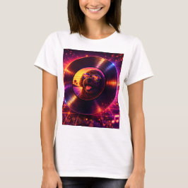 Camiseta de Vinil Retro Cockapoo Música dos Anos 8