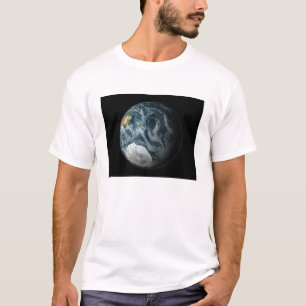 Camiseta De vista completa da terra que destaca a Antártic