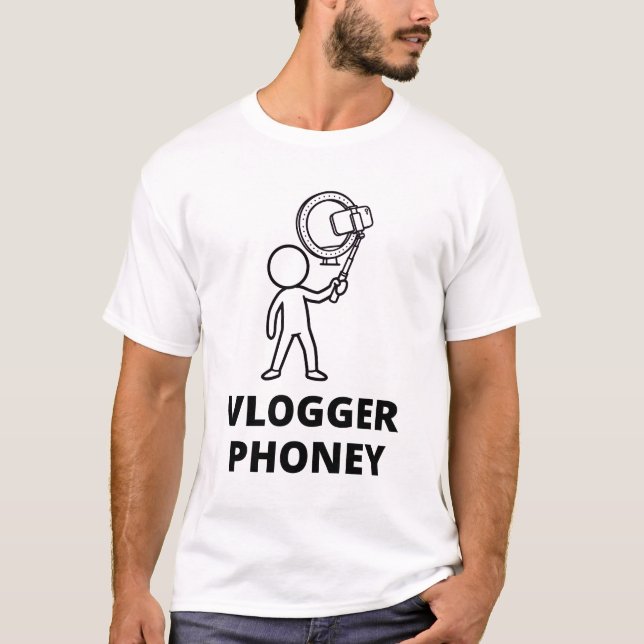 Camiseta de Vlogueiro Falsa (Frente)