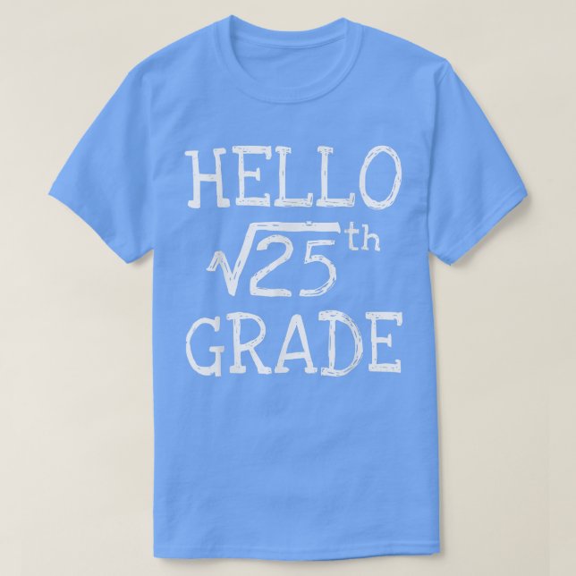 Camiseta De volta à 5 da escola Grare Root de 25 Ki de Mate (Frente do Design)