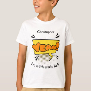 Camiseta De volta à banda desenhada Retro Retro da Escola.