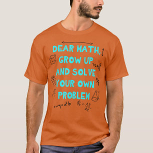Camiseta De volta à Citação de Matemática nas Escolas para