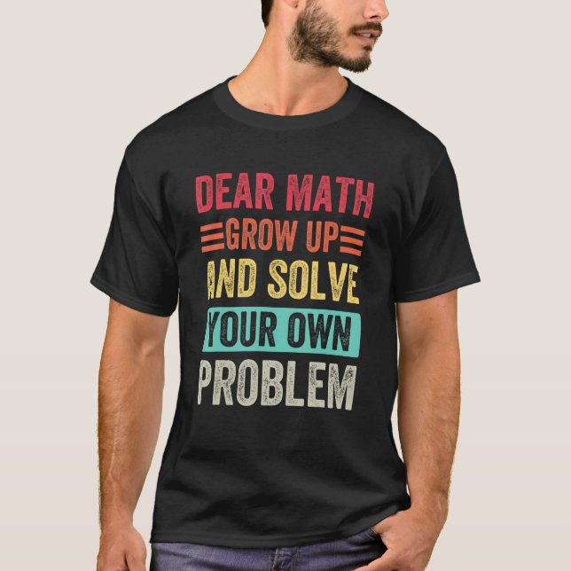 Camiseta De Volta À Citação De Matemática Para Meninas Adol (Frente)