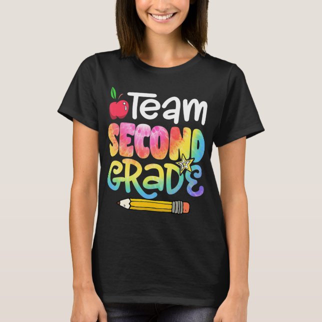 Camiseta De Volta À Equipe Da Escola, Grau De segundo De Co (Frente)
