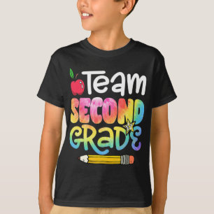 Camiseta De Volta À Equipe Da Escola, Grau De segundo De Co