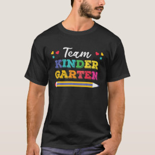 Camiseta De Volta À Equipe Da Escola Kinder Garten Cute En