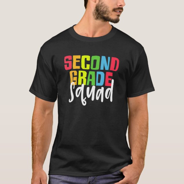Camiseta De Volta À Equipe De segundo De Segundo Ano Estuda (Frente)