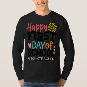 Camiseta De Volta À Equipe Escolar Pré-K Esquadrão Para Pro