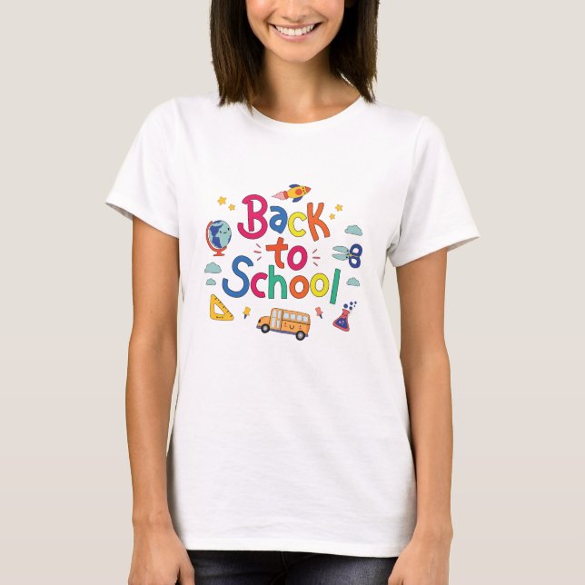 Camiseta De volta à escola (Frente)