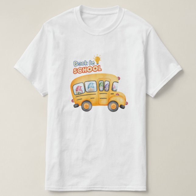 Camiseta De volta à escola (Frente do Design)