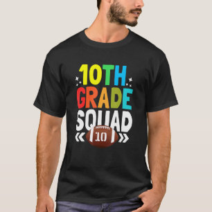 Camiseta De volta à Escola 10º Gráfico de Futebol Crianças