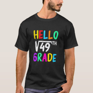 Camiseta De Volta à Escola 7º Ano Amante de Matemática Para