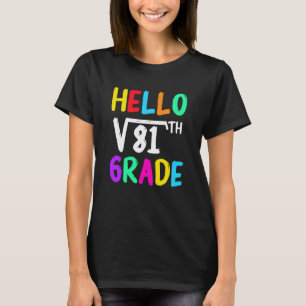 Camiseta De Volta à Escola 9ª Série Amante de Matemática Pa