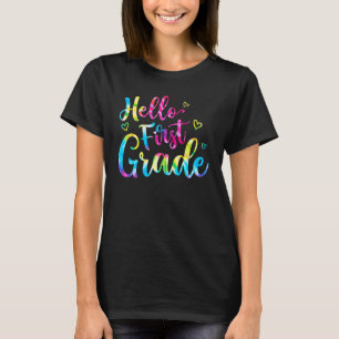 Camiseta De Volta À Escola Alô 1rua Grau Tie Dye