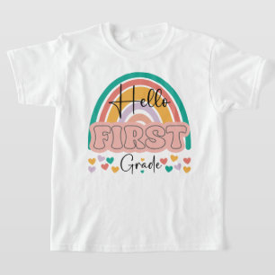 Camiseta De Volta À Escola Alô Professor De Primeiro Grau R