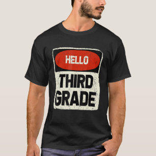 Camiseta De Volta À Escola Alô Terceiro Grau Para Crianças