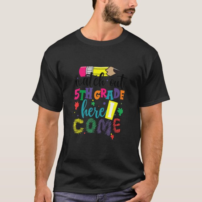 Camiseta De Volta À Escola Assista À 5 (Frente)