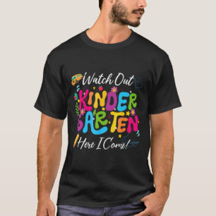 Camiseta De Volta À Escola Assista Ao Jardim De Infância Aq