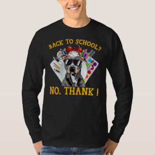 Camiseta De Volta À Escola Cachorro Cachorro Óculos Solares