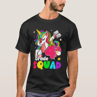Camiseta De Volta À Escola De 4º Grau Unicorn Dabb